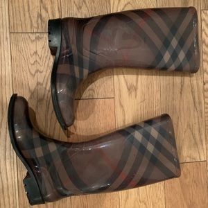 Burberry rain boots